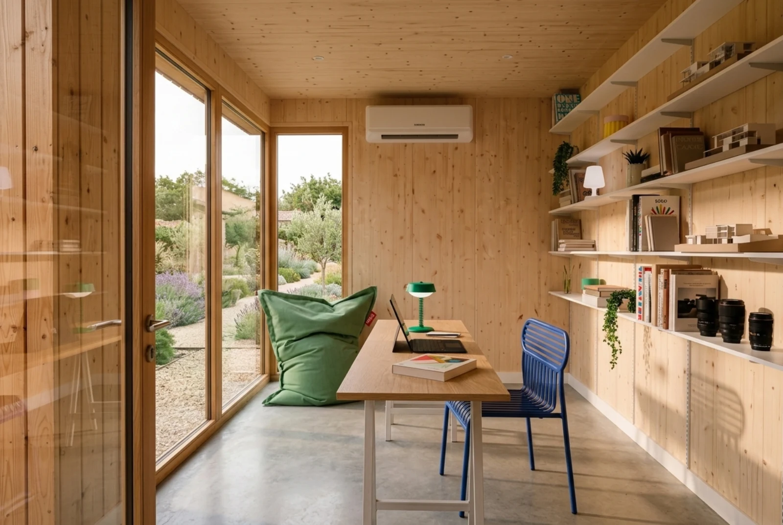 Intérieur d'un Cosy-Studio aménagé, réalisation SDJ Toulouse