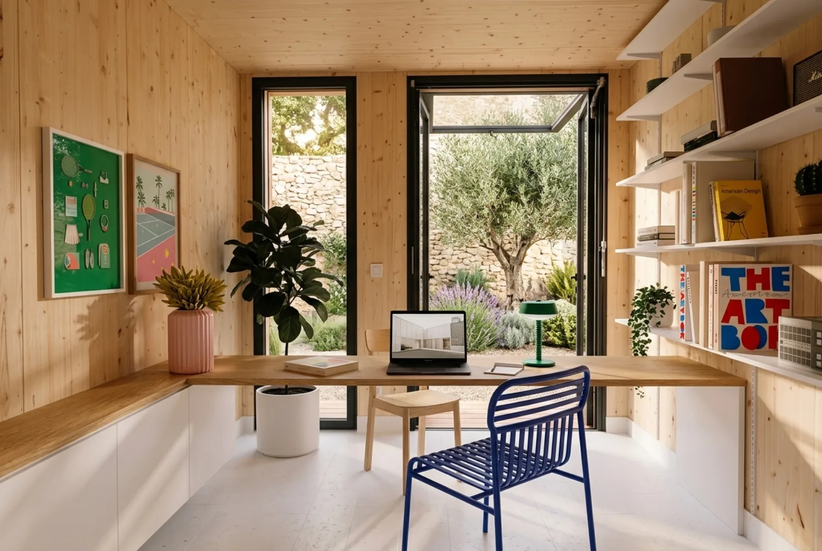 Intérieur d'un Cosy-Studio aménagé, réalisation SDJ Toulouse