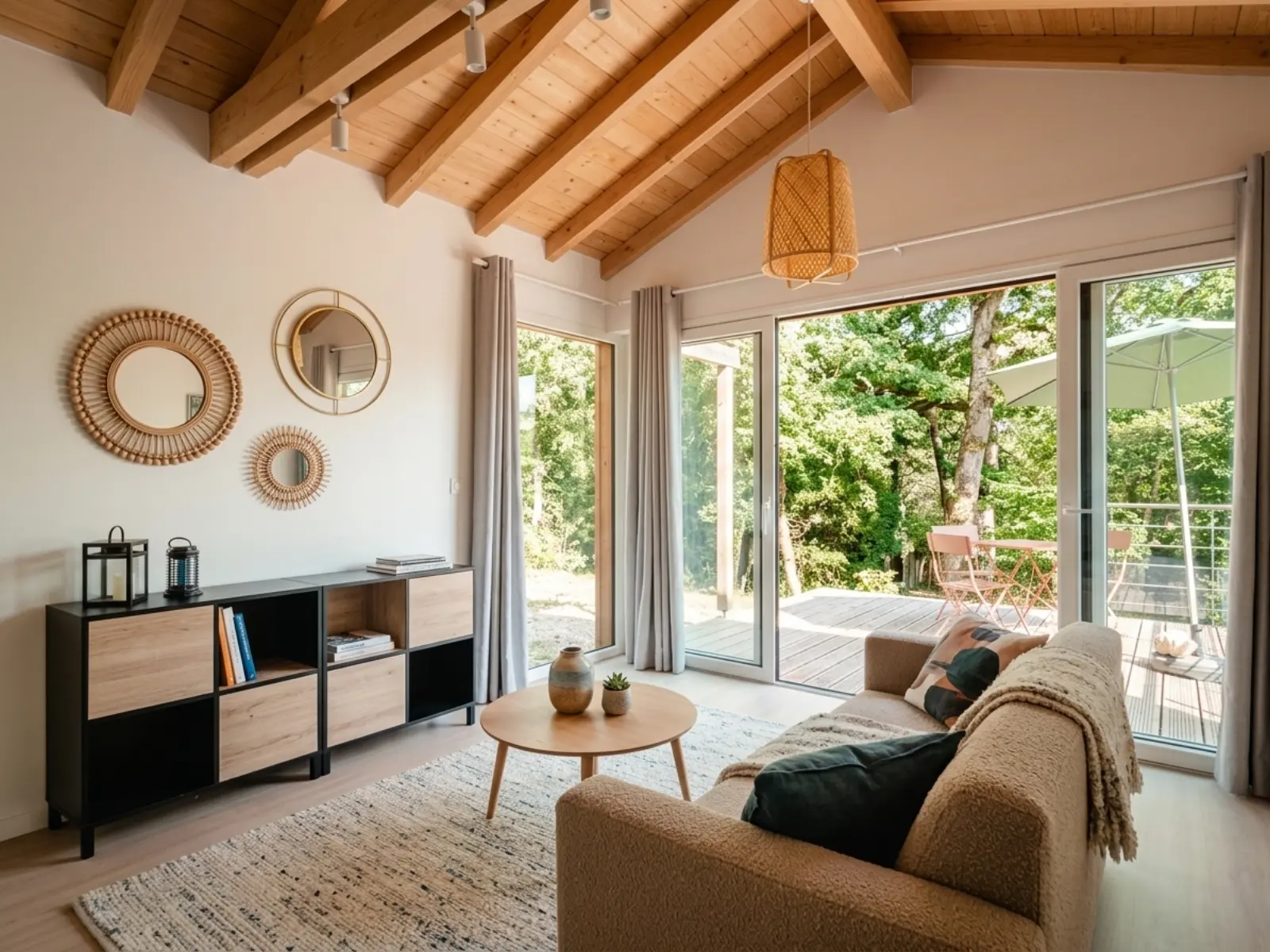Intérieur d'un Cosy-Mini aménagé, réalisation SDJ Toulouse