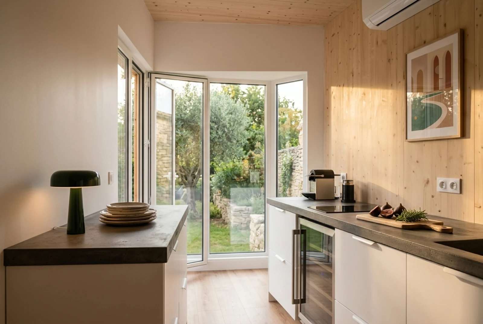 Intérieur d'un Cosy-Mini aménagé, réalisation SDJ Toulouse