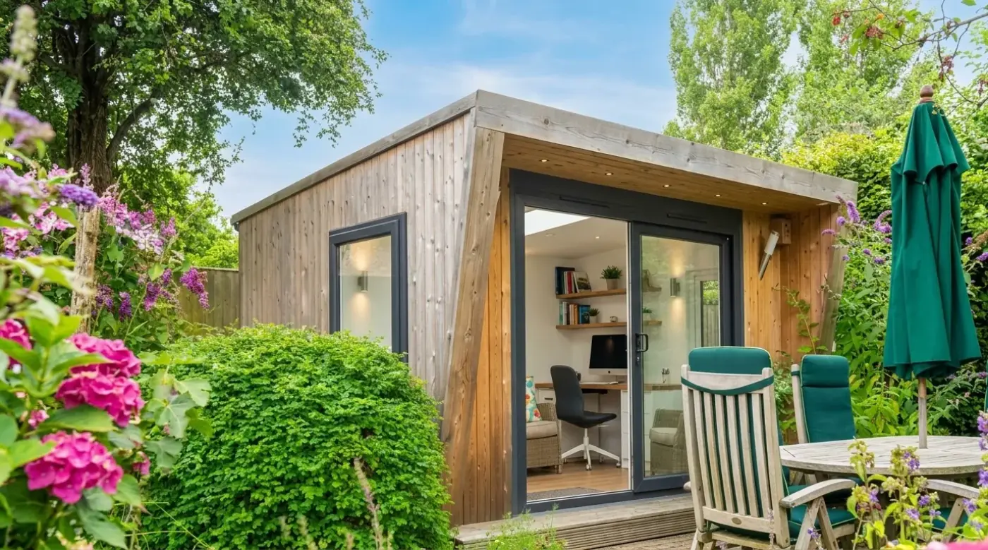 Extension en ossature bois accolée à une maison à Toulouse